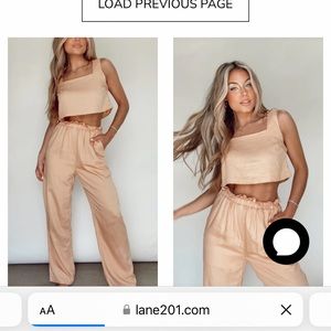 Lane 201 two piece set, worn once